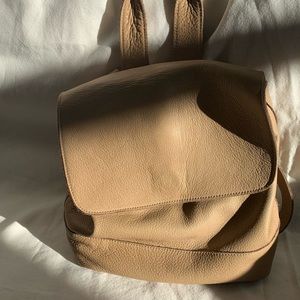 Small Room Backpack by Clyde in tan.
